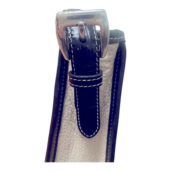 Brighton Vintage Pebbled Leather & Croc Print Shoulder Bag - Picture 4 of 9